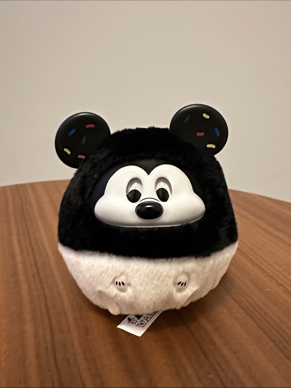 Mickey (Fun Crash) Black and White Plush Character Toy